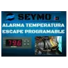 Alarme programável de temperatura de escape do motor