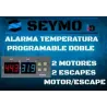 Dvojni programabilni temperaturni alarm (dva izpuha) ali (izpuh in motor) ali (dva motorja)