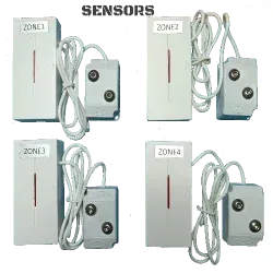 Wireless programmable 4 zone bilge alarm